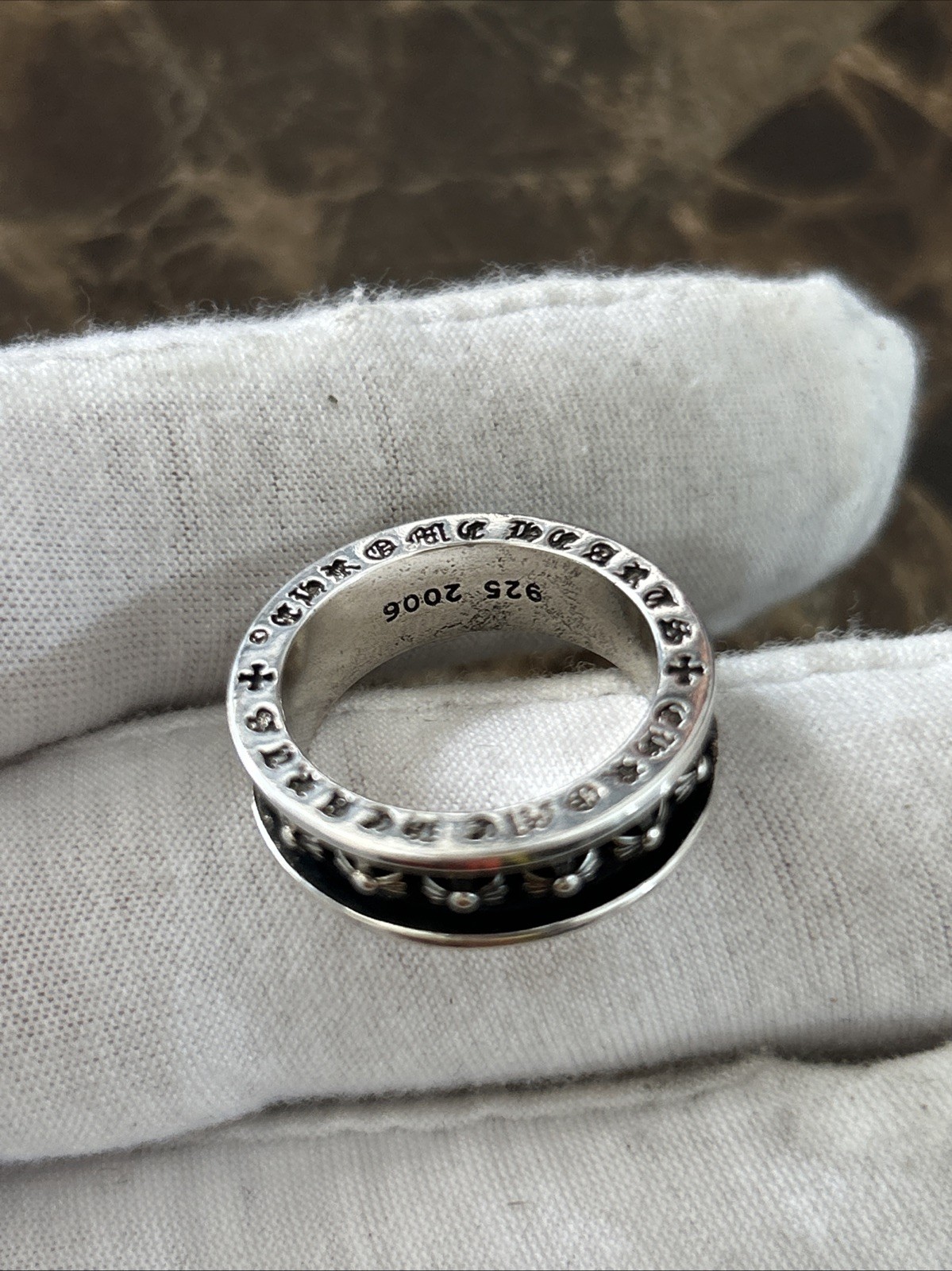 Chrome Hearts Tiny E Cross Stamped Ring Size 9 ,9… - image 5