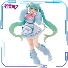 Hatsune Miku Cat Ear Figure Fancy Ver. 19cm PVC Anime Collectible Model Gift