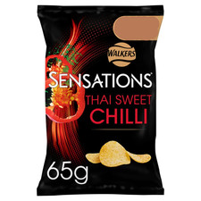 Walkers Sensations Thai Sweet Chilli Crisps Pack of 18x65g