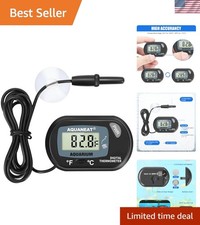 Aquarium Thermometer, Fish Tank Thermometer, Digital Temperature , with Large...