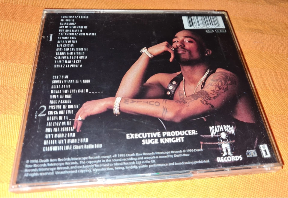2Pac All Eyez On Me 2CD Death Raw 1996 Tupac Shakur Makaveli Big Syke Redman  - Bild 4 von 4