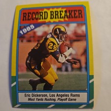 1986 Topps Football Eric Dickerson Los Angeles Rams #2
