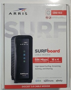 ARRIS SB6183 Surfboard 16x4 DOCSIS 3.0 Modem câble - noir