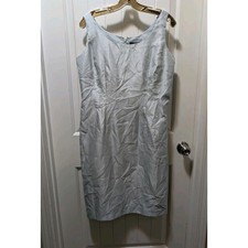 Jessica Howard Evenings Light Blue Sleeveless Sheath Dress Cocktail Party Sz. 12