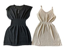 SHEIN Womens Size M Medium 6 Crochet Tank Dress Swim Cover Up Beach Lot Of 2