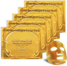 24K Gold-Gel-Kollagen-Gesichtsmasken, Natürl...