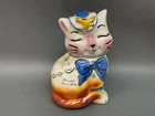 Ltd. Ed. 1993 Mark Supnick's “Puss n Boots” Long Tail, Gold & Decals Cookie Jar