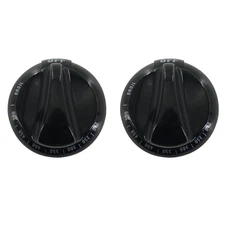 New 2PCS Control Knob Replacement Part WB03K10037 For GE Range Stove Oven Black