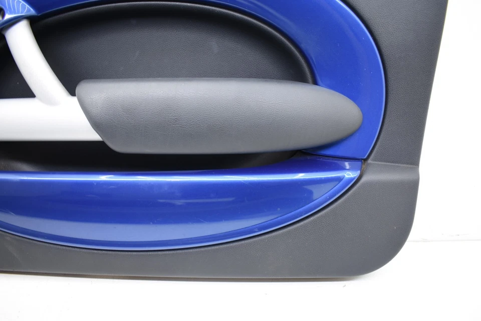 Mini Cooper S R53 2006 puerta izquierda derecha tarjeta moldura paneles conjunto Hyper Blue OEM KW69 Foto 4 de 4