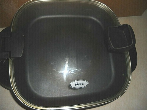OSTER INSPIRE COLL.12" ELECTRIC SKILLET HINGED LID 1200 WATT SH12 GUC FREE SHIP - Picture 2 of 7