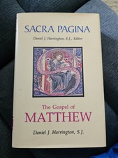 Thw Gospel Of Matthew SACRA PAGINA  Hardcover...