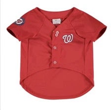 Washington Nationals MLB Pets First Officially Licensed Dog Jersey, Medium