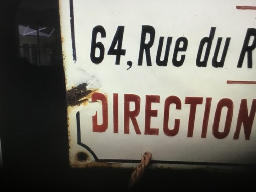 Authentic Inner Parisian Street Sign Enamel over Convex Metal Cool Address - Picture 7 of 10