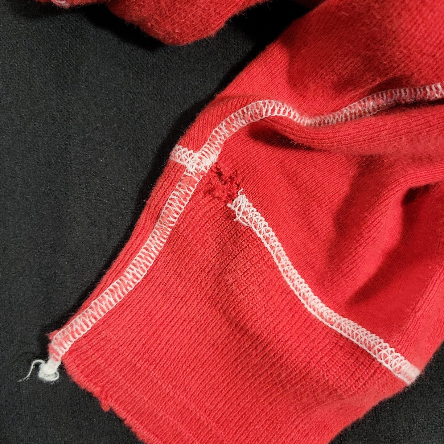 Vintage One piece Red Union Suit Healthknit USA Made (XL 46-48) Pajamas has Flaw