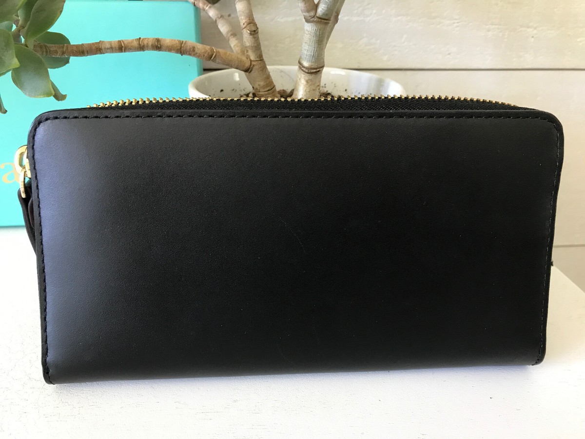 KATE SPADE 2 Park Avenue BEAU Lacey WALLET Black LEATHER KATE SPADE 2 Park Avenue BEAU Lacey WALLET Black LEATHER