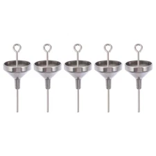 10PCS Mini Funnels Stainless Steel Funnels for Powder Perfume Essential Oil
