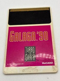 Galaga '90 &ndash; TurboGrafx-16 TG-16 HuCARD &ndash; NEC &ndash; Tested &ndash; Authentic Classic