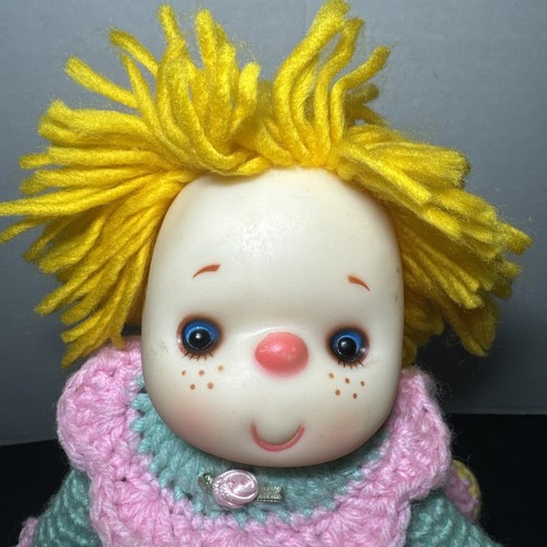 Vintage Strawberry Shortcake Friends Doll Crochet Hand Knitted Crafted Hong Kong - Picture 2 of 13