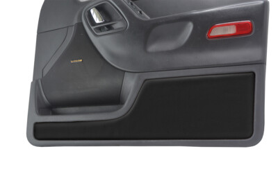 Fits 99-04 Jeep Grand Cherokee WJ Woodgrain PVC Insert Door Panel Cover Black