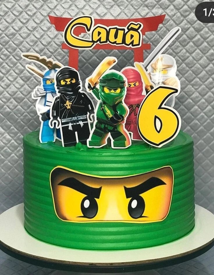 Tortenaufleger Ninjago Torte Set Tortenbild Tortendeko Personalisierbar - Bild 2 von 2