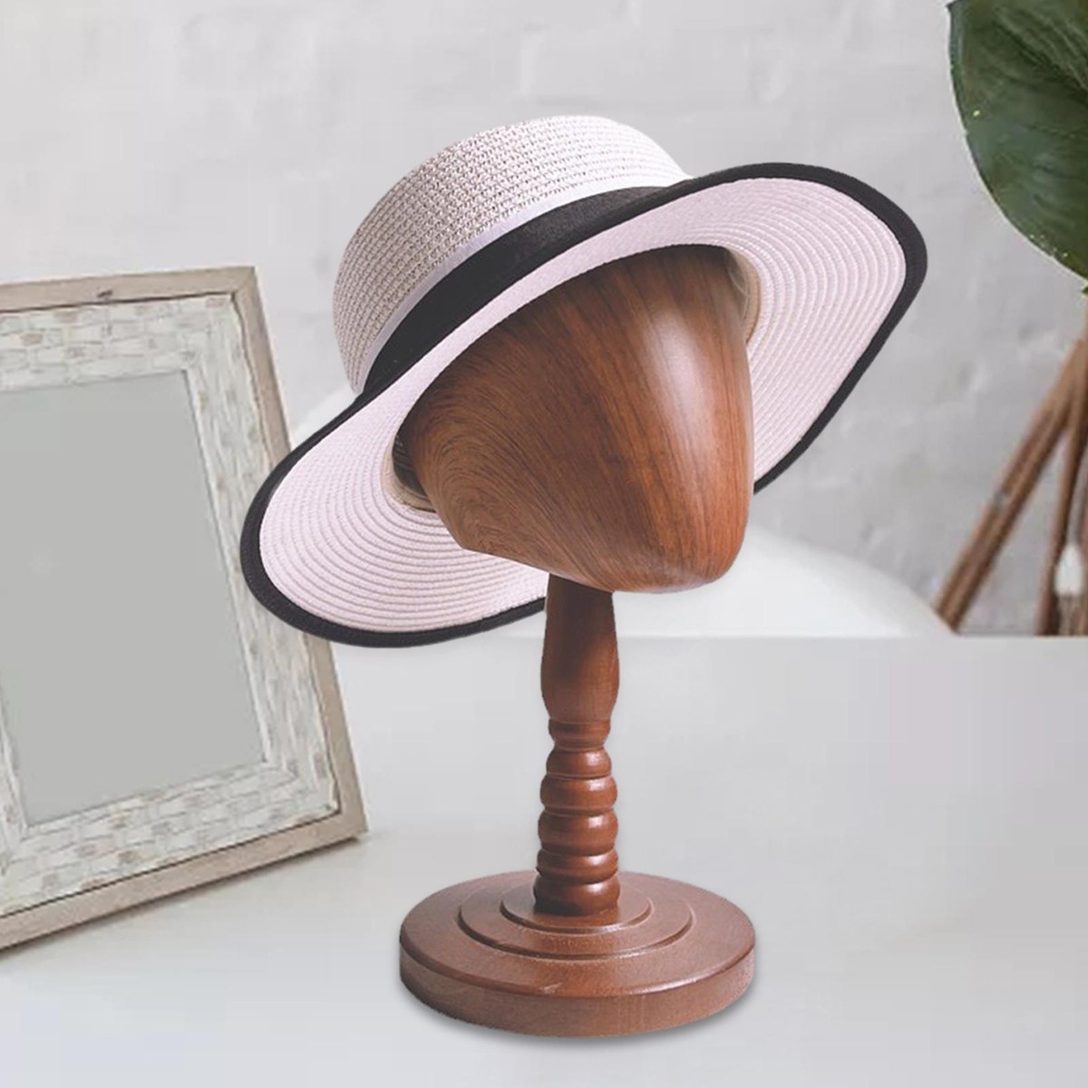 Tête De Mannequin En Mousse Blanche - Présentoir Pour Chapeaux, Perruques, Bijoux - 27 Cm