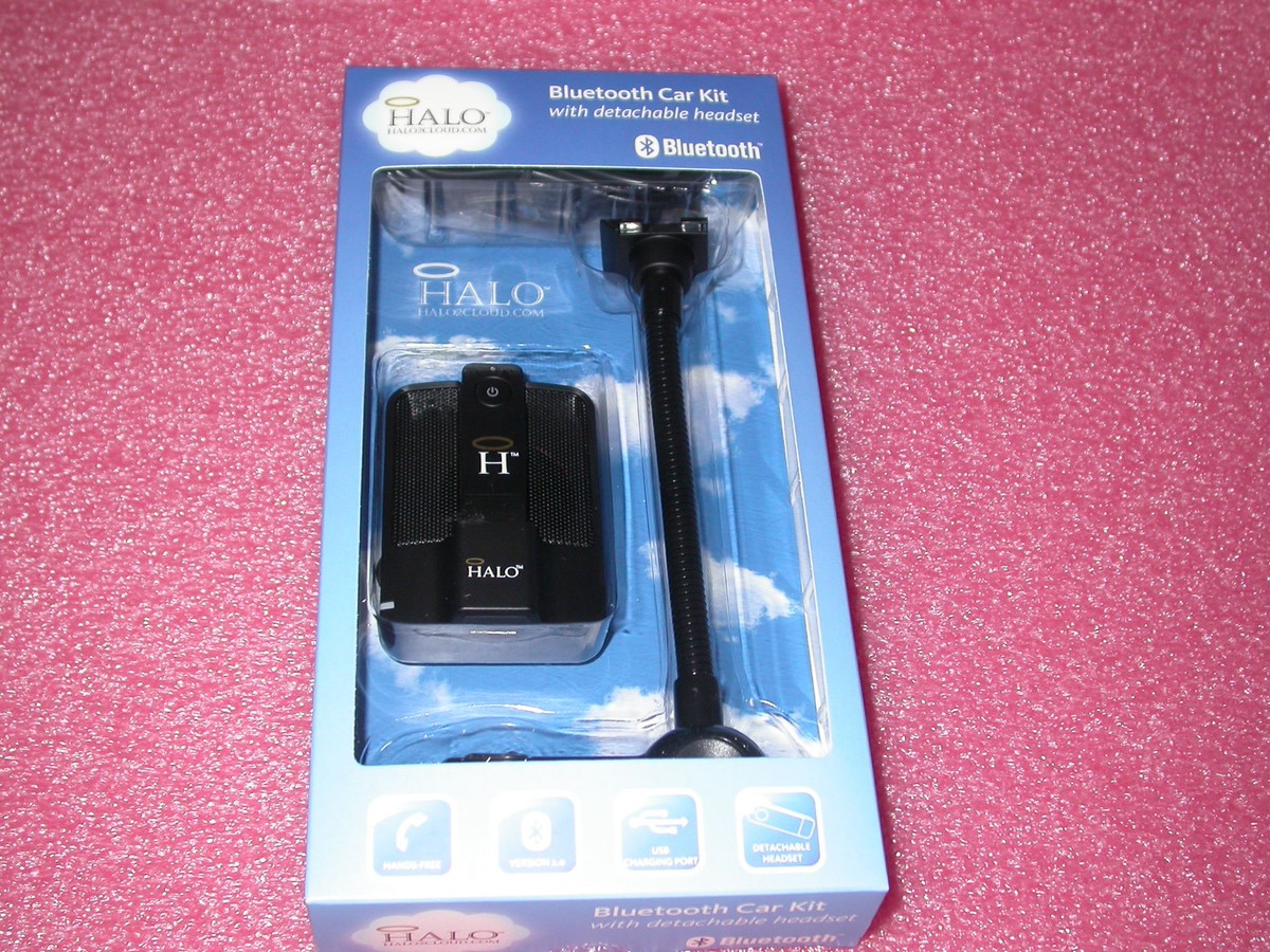 Halo 2-in-1 Bluetooth Handsfree Car Kit w/Headset, Speaker - Main Image