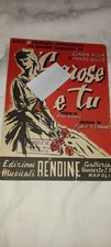 Spartito 'E RROSE E TU 8° Festival NAPOLI 1960 CLAUDIO VILLA NUNZIO GALLO PISANO