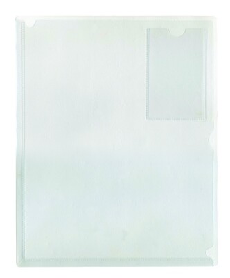 Advantus ANG12 Kleer-File Folder wite ID Pocket Letter Clear Angler (Pack of 25)