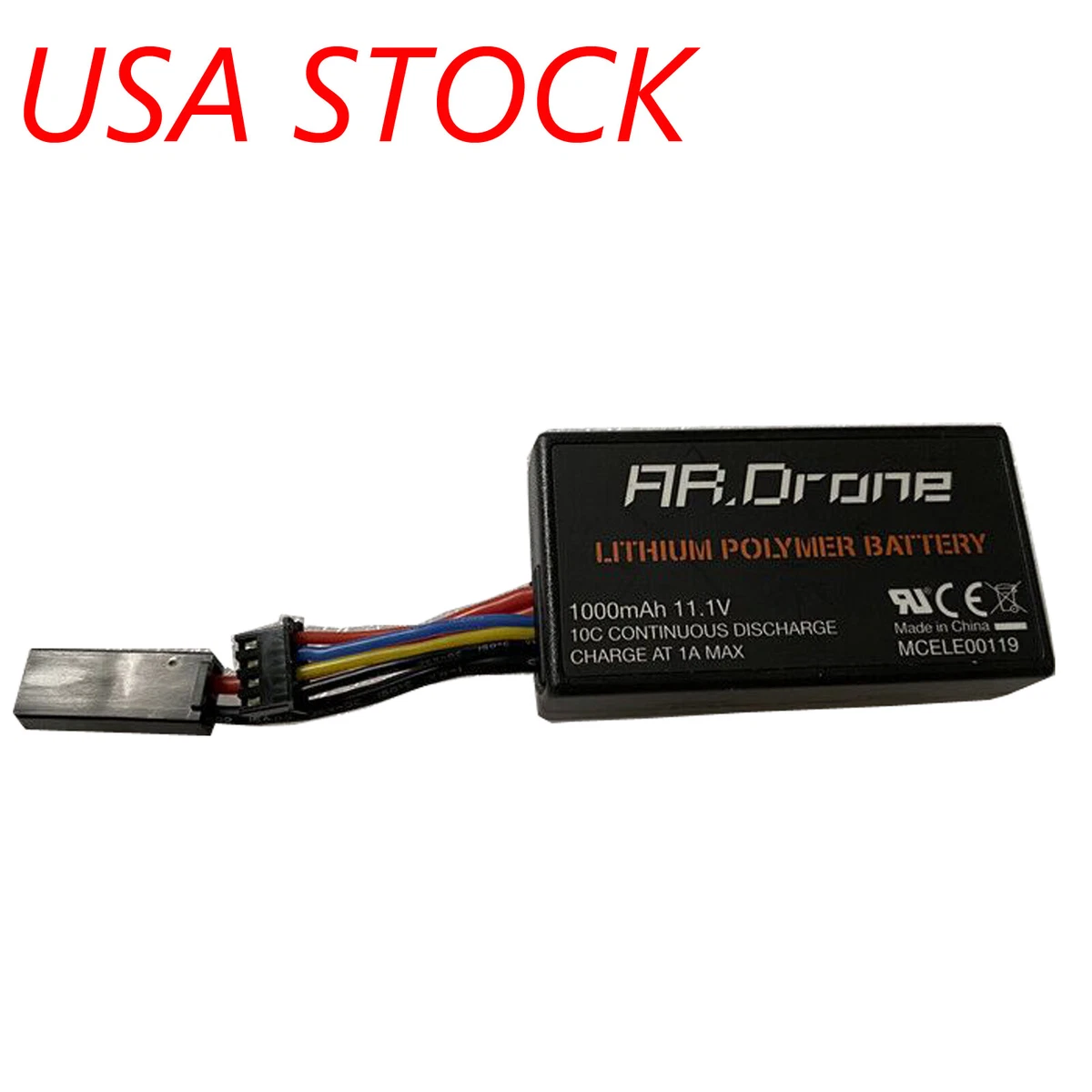 1x For Parrot AR drone 2.0 Battery 11.1V 1000mAh High Capacity Li Po Battery US