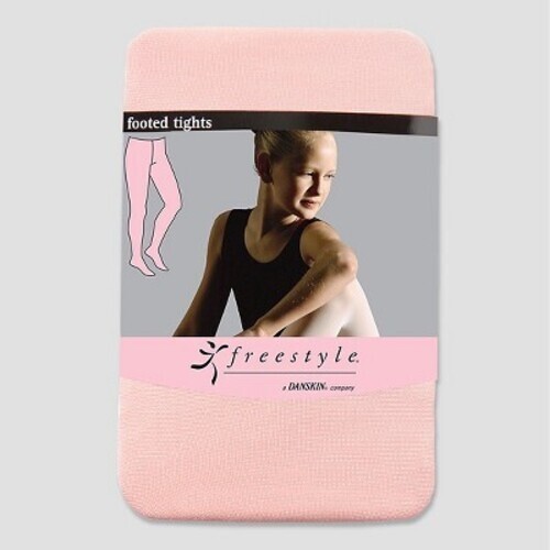 Freestyle by Danskin Footed Tights Pink Dance Ballet Girls Sz 4-6 Dancewear NEW - Picture 1 of 1