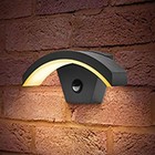 Integral LED Outdoor Curve Modern Wall Light PIR Motion Sensor Security Light