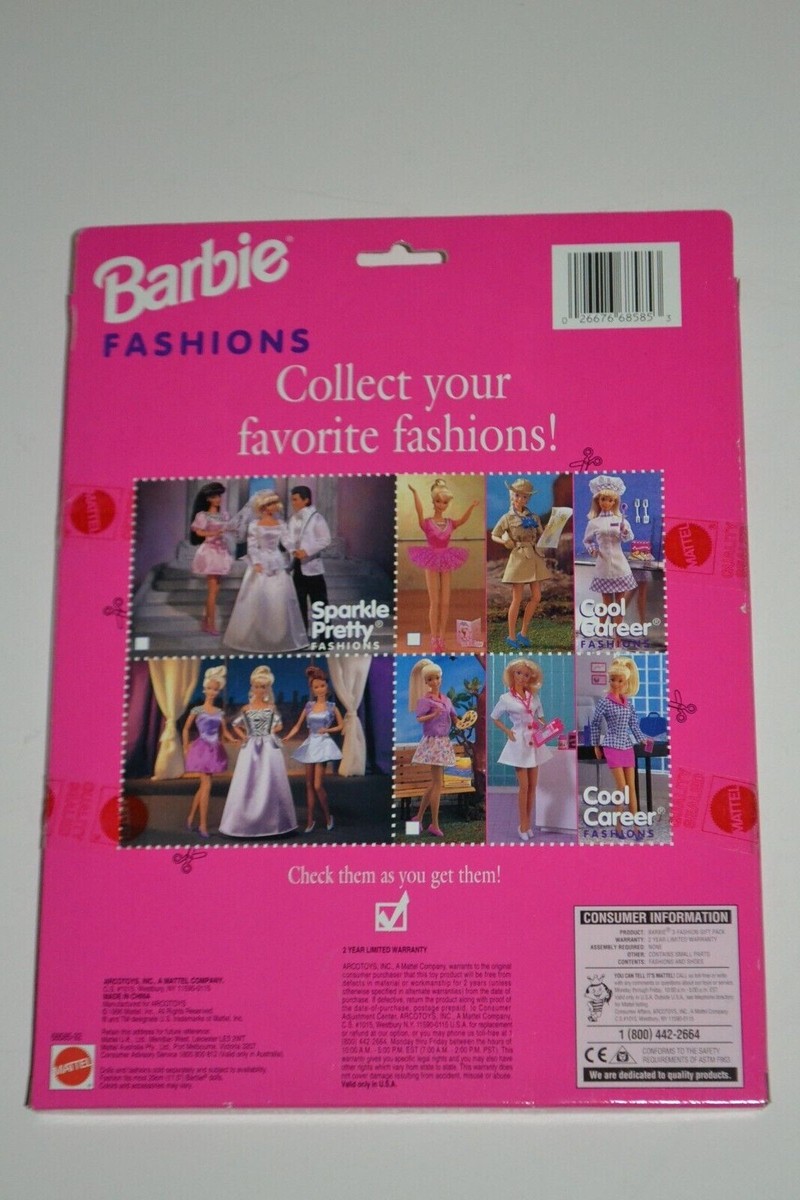 Barbie Gift Pack Fashion 3 Complete Outfits 68585-92 NEW | eBay