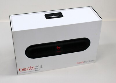 Beats Pill Speaker With Original Charging Cable, AUX cable, and
