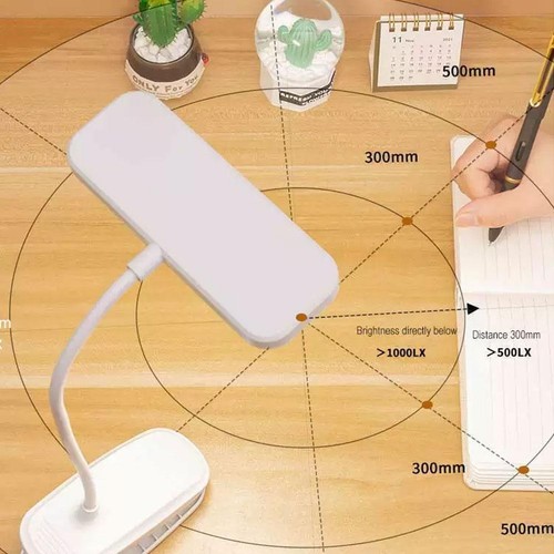 LED Klemmleuchte dimmbar Schreibtischlampe Leselampe flexibel USB Tisch-Lampe DE - Bild 13 von 13