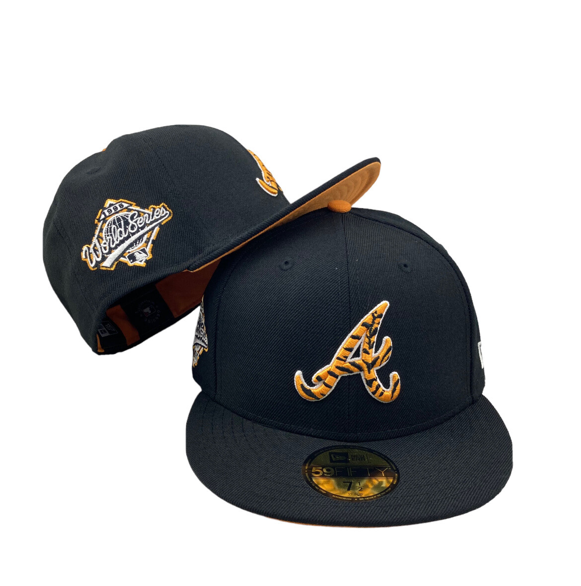 black braves fitted