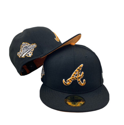 New Era Atlanta Braves Tiger Fill 59fifty fitted MLB hat cap black