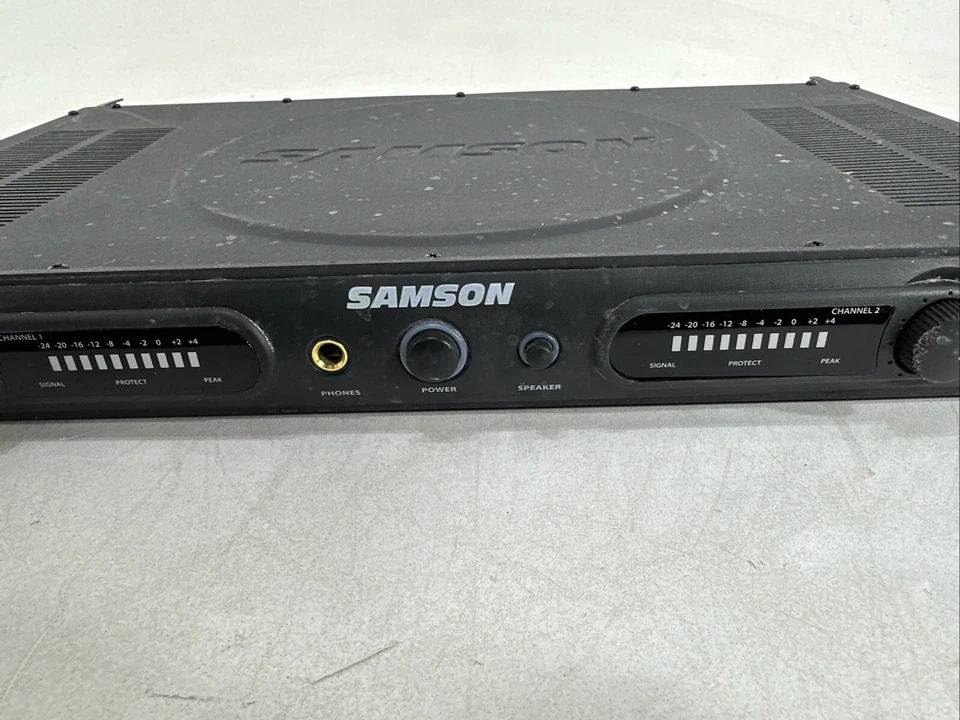 Samson Servo 120a 120W Amplificador de Potencia Estéreo de 2 Canales Montaje en Rack Foto 3 de 4