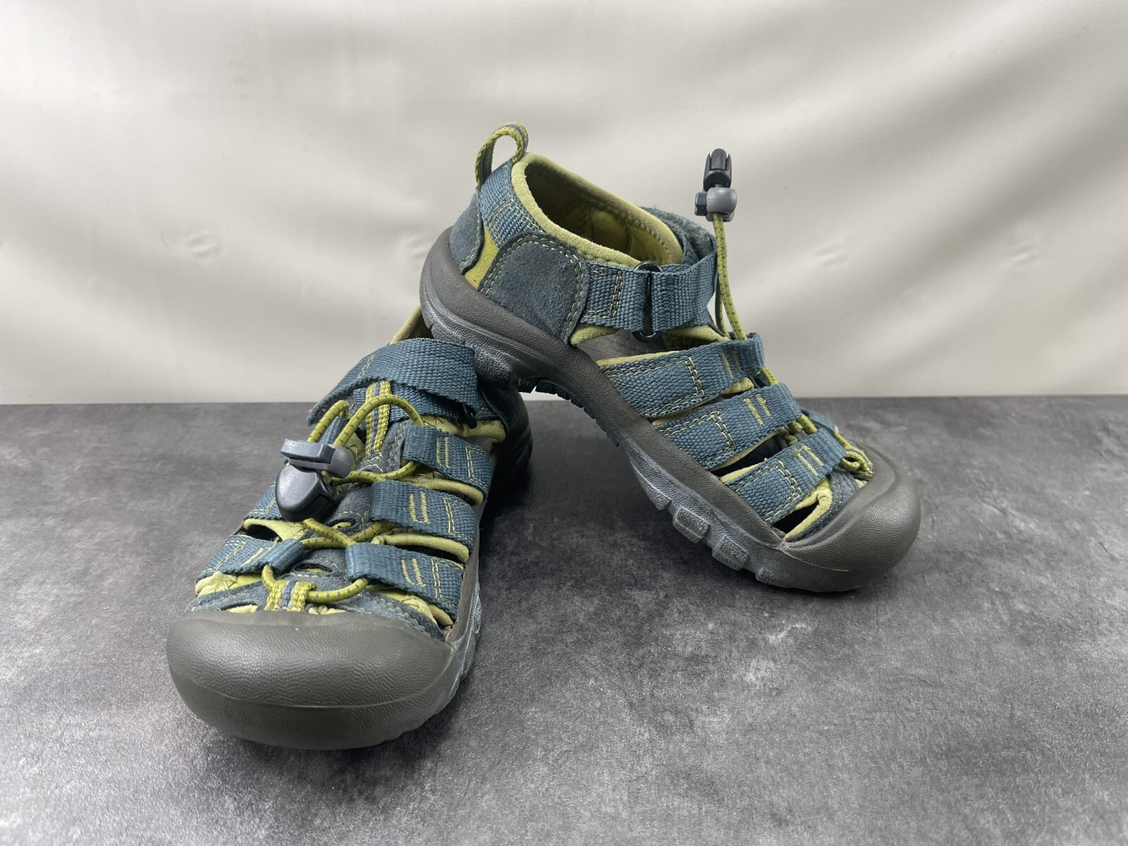 Scarpe Keen Newport H2 ragazzo bambino blu verde 13 m trail escursionismo sandali impermeabili