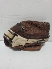 Mizuno Prospect Leather Softball Glove, Brown/White - GPP1151- 11.5  Sure Fit RH