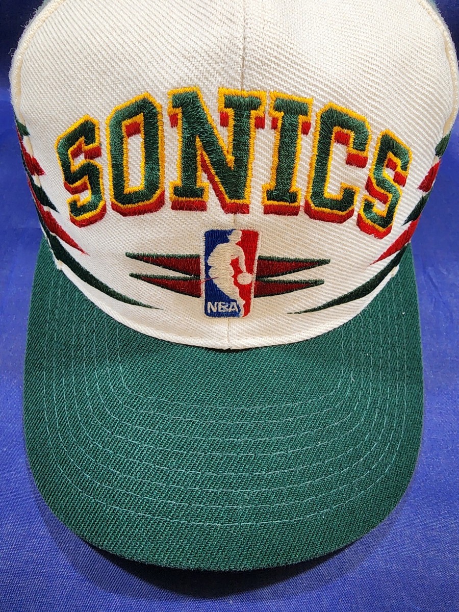 90s NBA SEATTLE SONICS コットンキャップ　刺繍ロゴ 90s NBA SEATTLE SONICS コットンキャップ 刺繍ロゴ（デッド