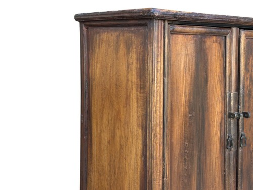 Chinese Vintage Brown Patina Simple Two Doors Noodle Storage Cabinet ws4283 - Picture 8 of 13