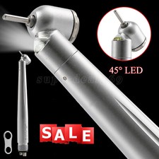 Dental LED 45 Degree Surgical High Speed Handpiece Push Button 4 Hole Fit NSK