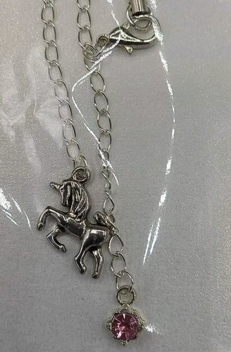 UNICORN & Pink GEM Phone Charm Clip On Bag Pencil Case Dangle GIFT Magical - Zdjęcie 3 z 8