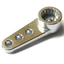 058622 1/5 Scale RC Steering Servo Horn Arm 17 Teeth Tooth 17T Silver x 1