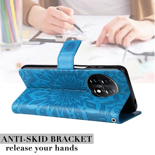 Sunflower Flip Leather Card Wallet Phone Case For OnePlus 10T 6 7 8 9 11 Nord CE - Picture 4 of 66