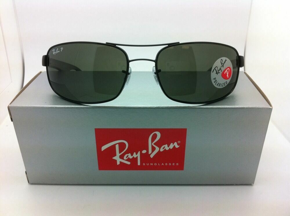 Polarized RAY-BAN Sunglasses RB 3445 002/58 64-17 130 Black Frame