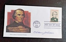 PRESIDENT ANDREW JOHNSON  FLEETWOOD CACHET 1986  FDC VF UNADDR