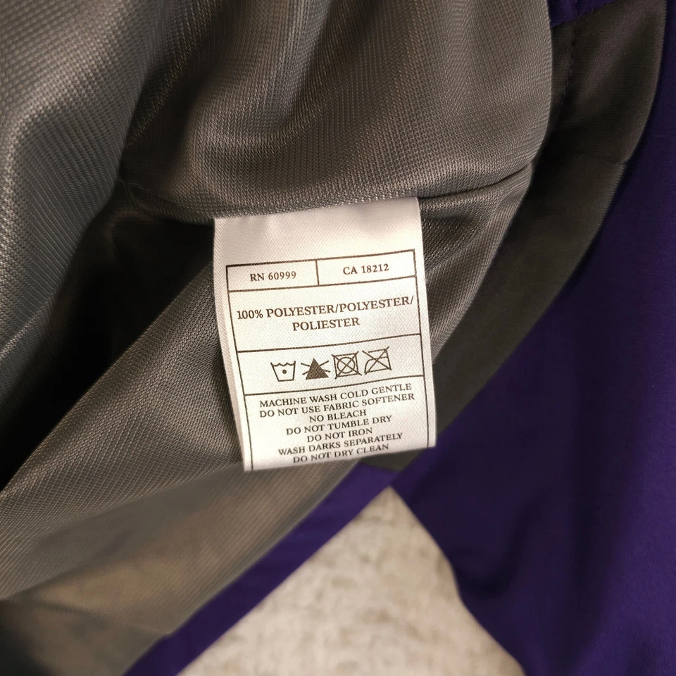 Colorado Rockies Jacket Womens M Purple Gray Full Zip Desert Dry Xtra Lite MLB - Image 4 of 4