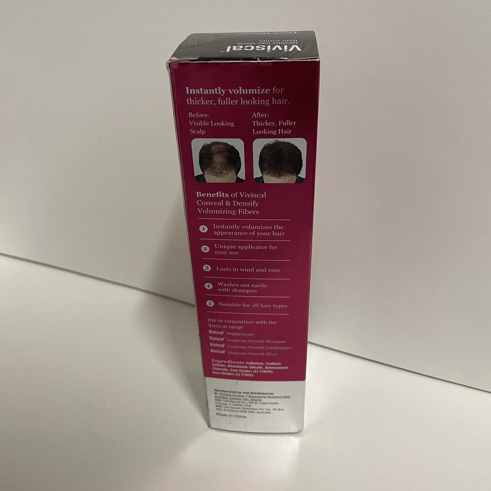 Fibras voluminizadoras Viviscal Conceal & Densify marrón oscuro Foto 2 de 4