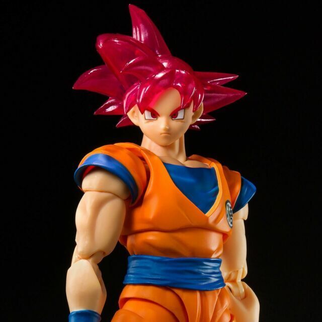 Bandai Tamashii Nations S H Figuarts Super Saiyan God Son Goku Sdcc 21 Event Exclusive Color Edition For Sale Online Ebay